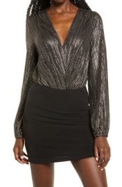 Disco Dance Metallic Bodysuit at Nordstrom